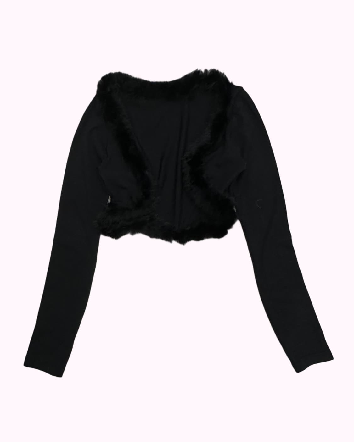black fur treaming bolero 상품이미지1