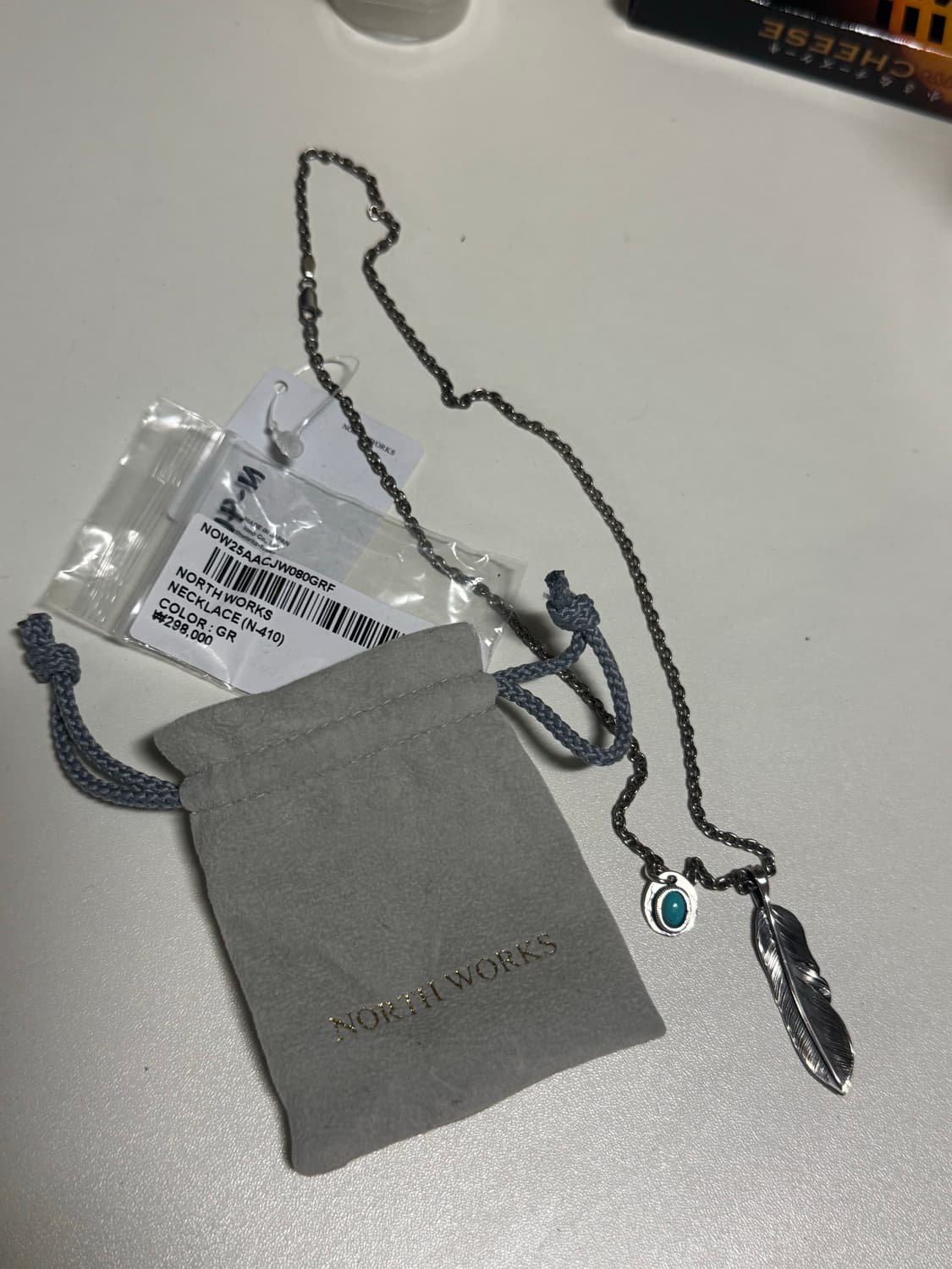 (새상품) NORTH WORKS 깃털 목걸이 N-410 상품이미지2