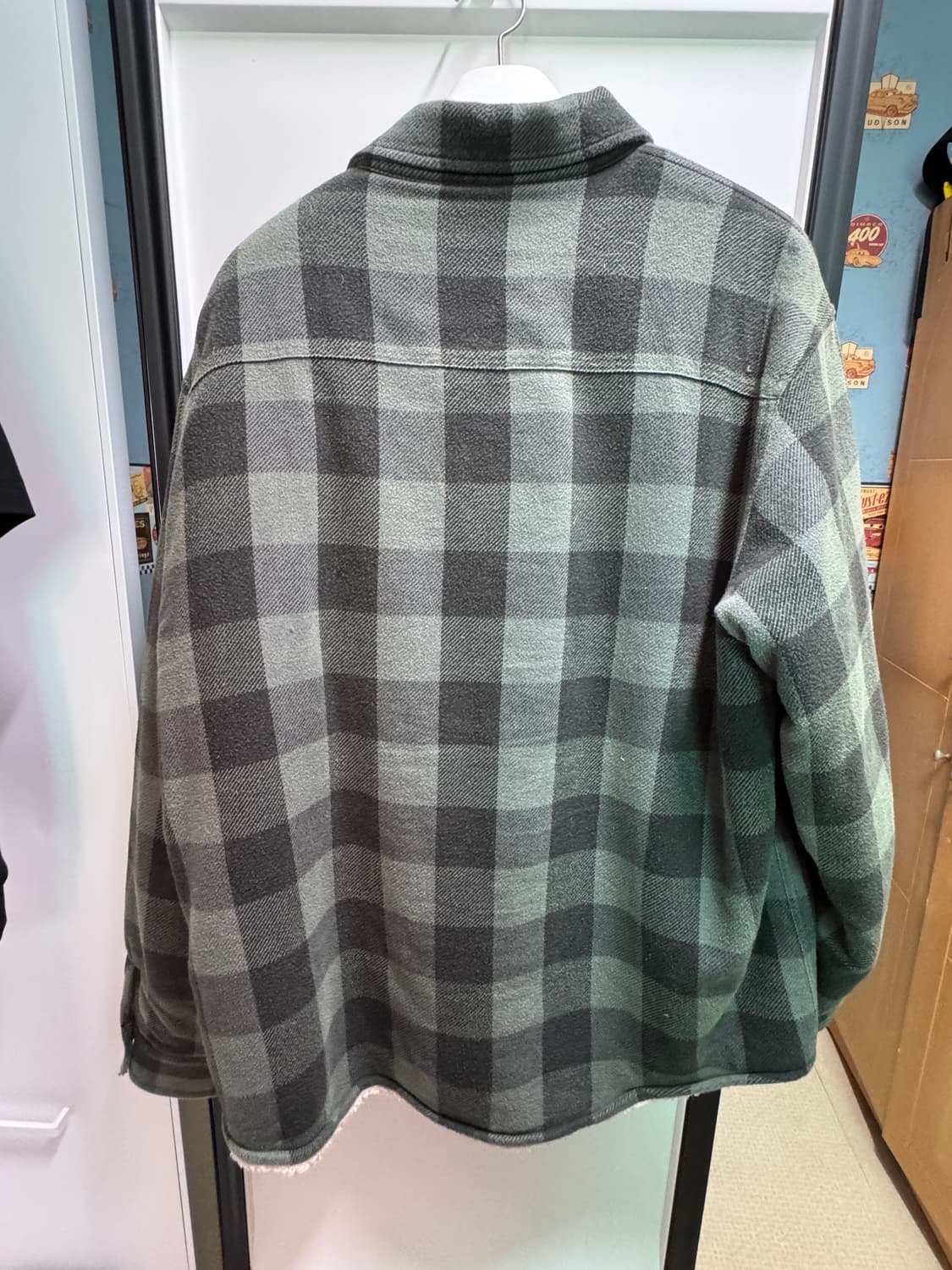 (xl)스투시 쉐르파 플레이드 셔츠자켓 상품이미지5