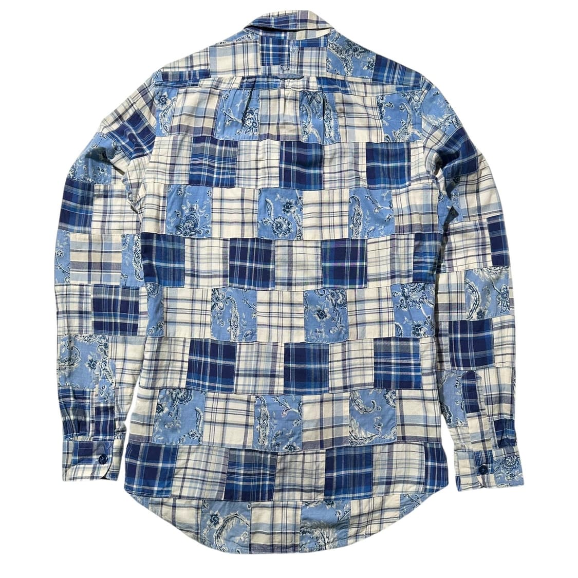 스펙테이터 마드라스 체크 페이즐리 패치워크 워크 셔츠 상품이미지2