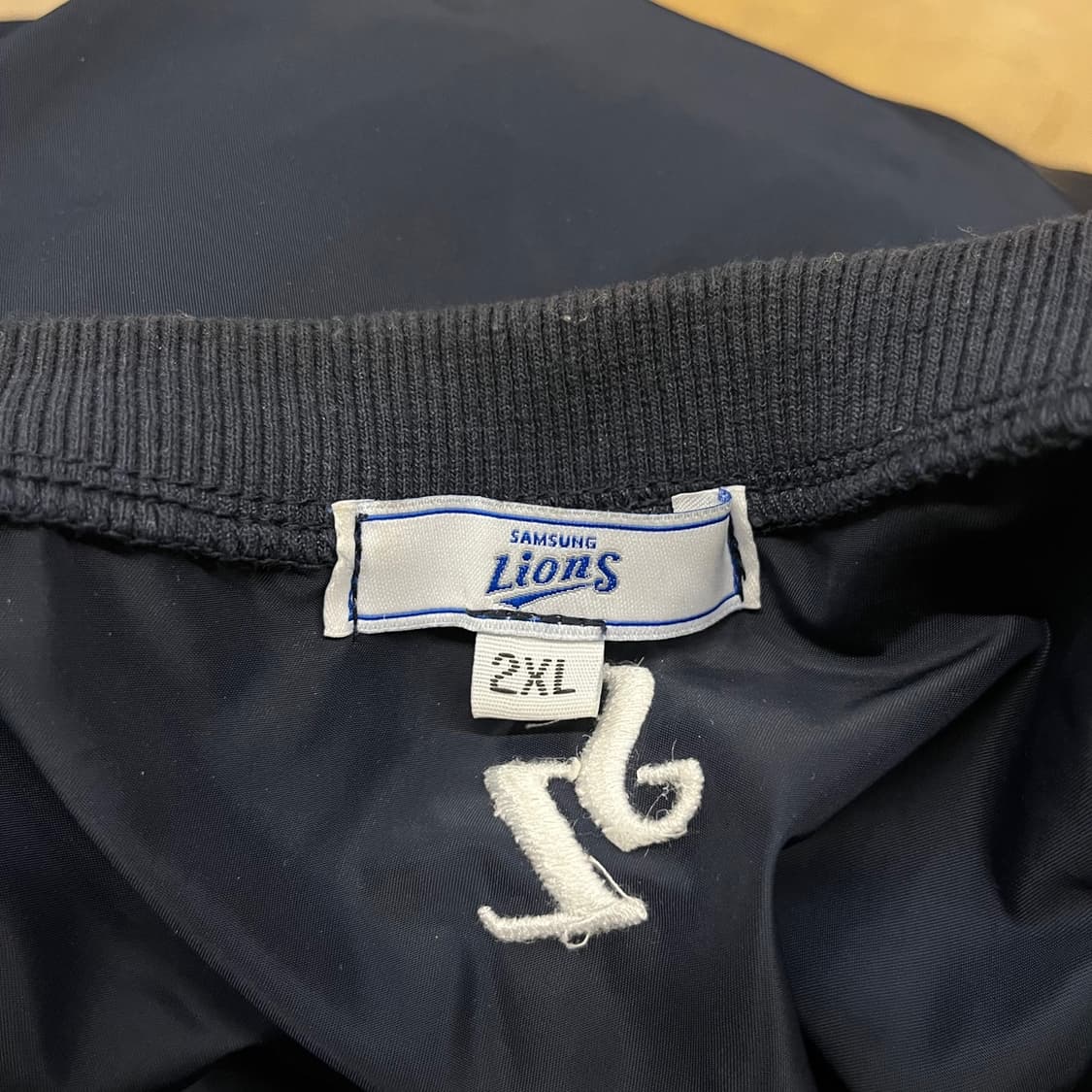 [2XL] 삼성 라이온즈 우븐 스웨트셔츠 블루 b10 상품이미지5