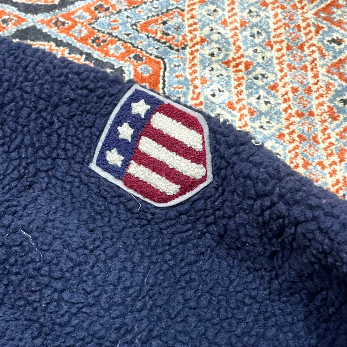 아메리칸이스트 네이비 플리스 후드집업 남성XL 상품이미지5