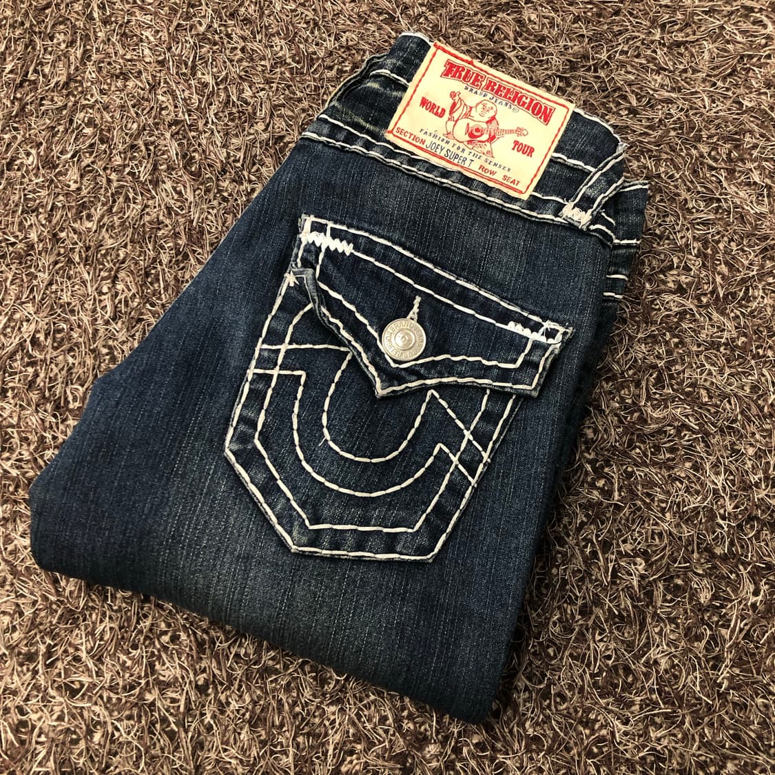 트루릴리전 조이 슈퍼티 플레어 부츠컷 워싱 데님 팬츠 상품이미지1