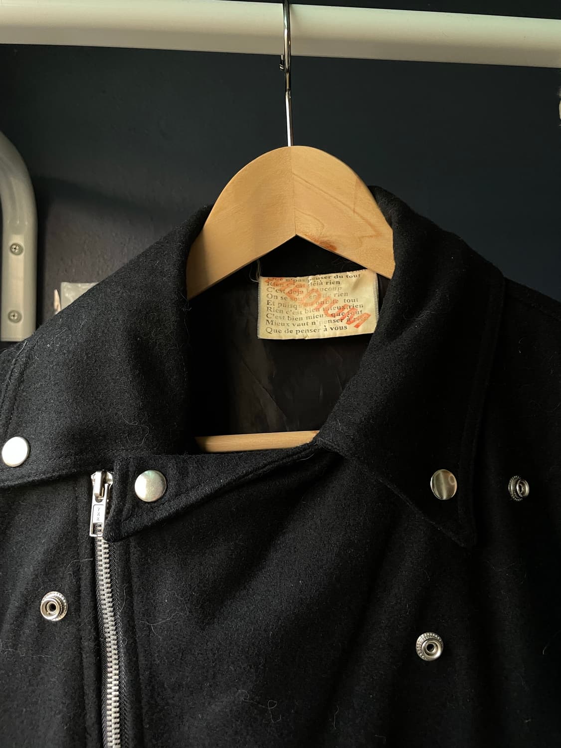 빈티지 울 라이더 자켓 상품이미지3