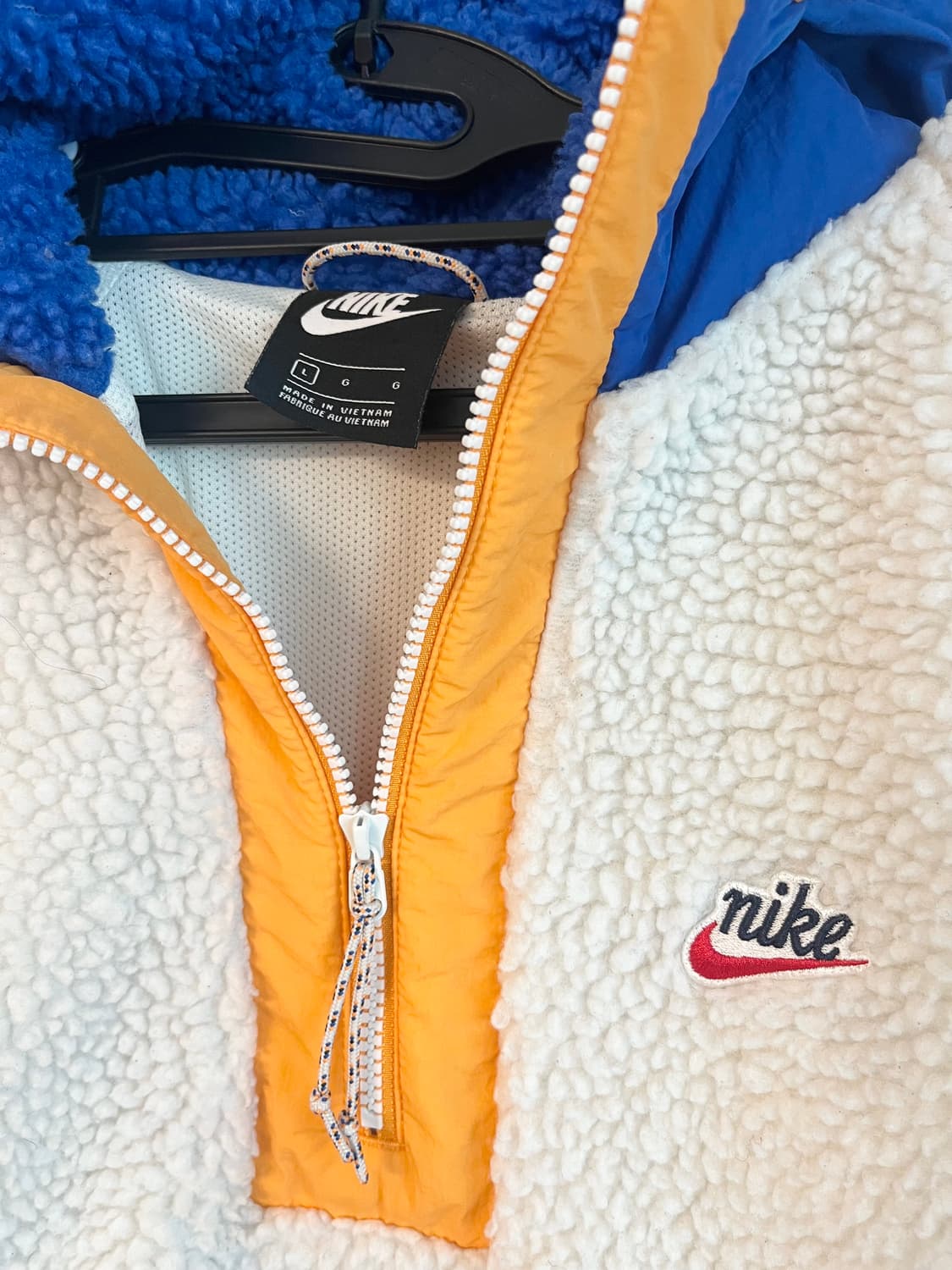 나이키 헤리티지 뽀글이 아노락 후리스 (L size) 상품이미지4