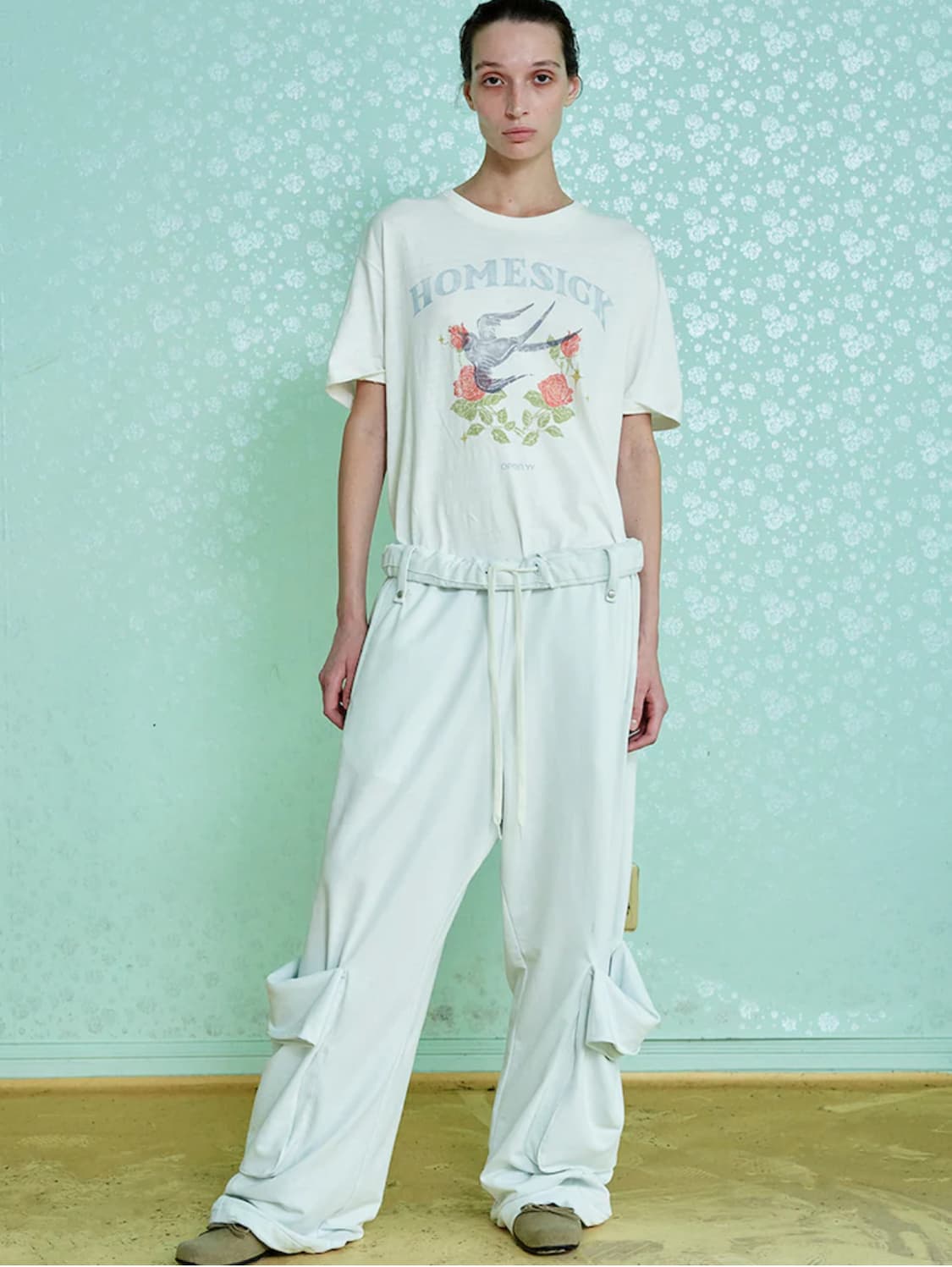 오픈와이와이 Rolled Waist Sweat Cargo Pants 카고 상품이미지3