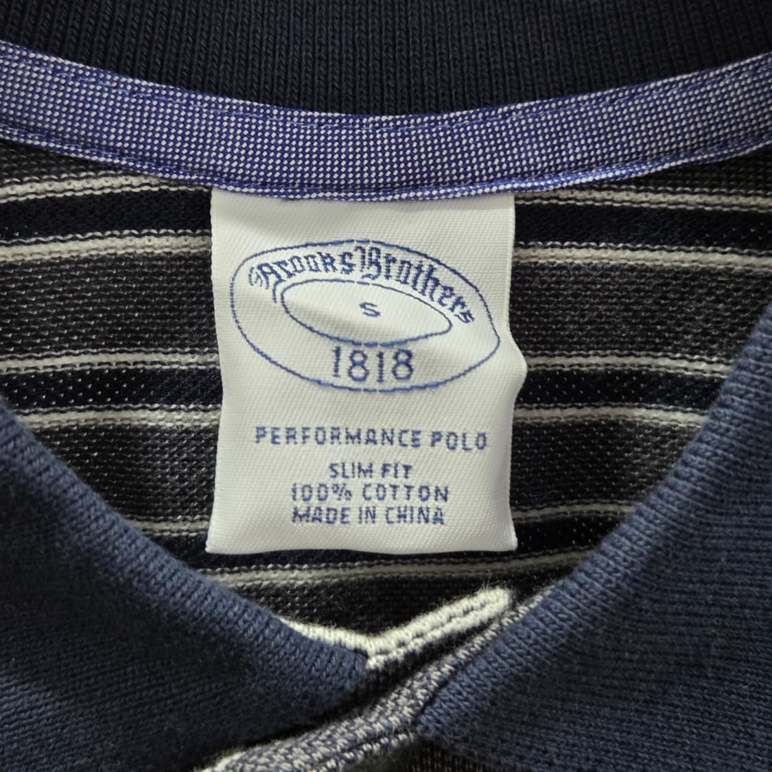 브룩스브라더스 피케 카라 스트라이프 반팔티 S  상품이미지3