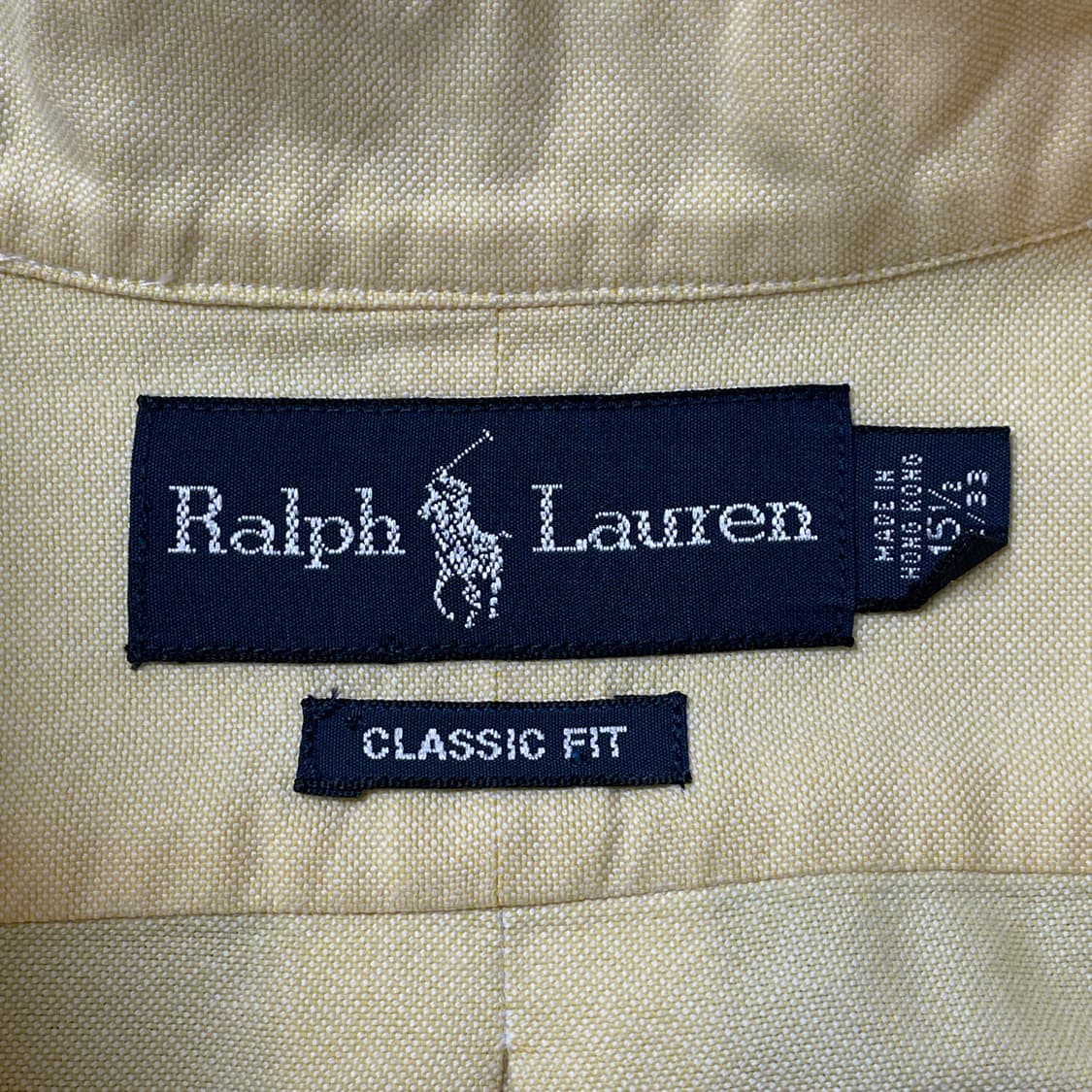 RALPH LAUREN 랄프로렌 빈티지 옐로우 코튼 셔츠 A00695 상품이미지10