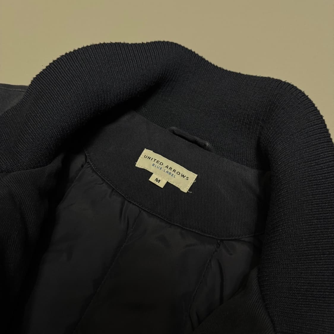 유나이티드 애로우즈 블루라벨 네이비 USN 복각 코튼 혼방 밀리터리 자켓 상품이미지3