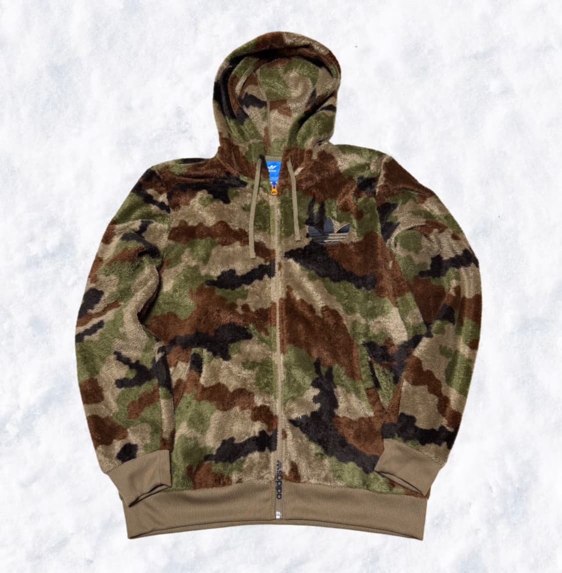 아디다스 카모 쉐르파 후드집업 상품이미지1