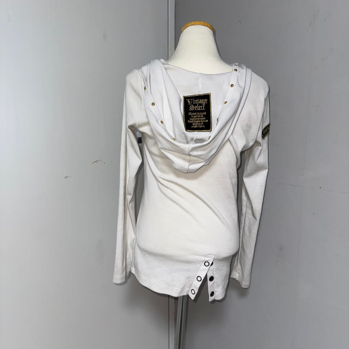 갸루 Y2K 프린팅 비즈 후드 긴팔티  상품이미지3