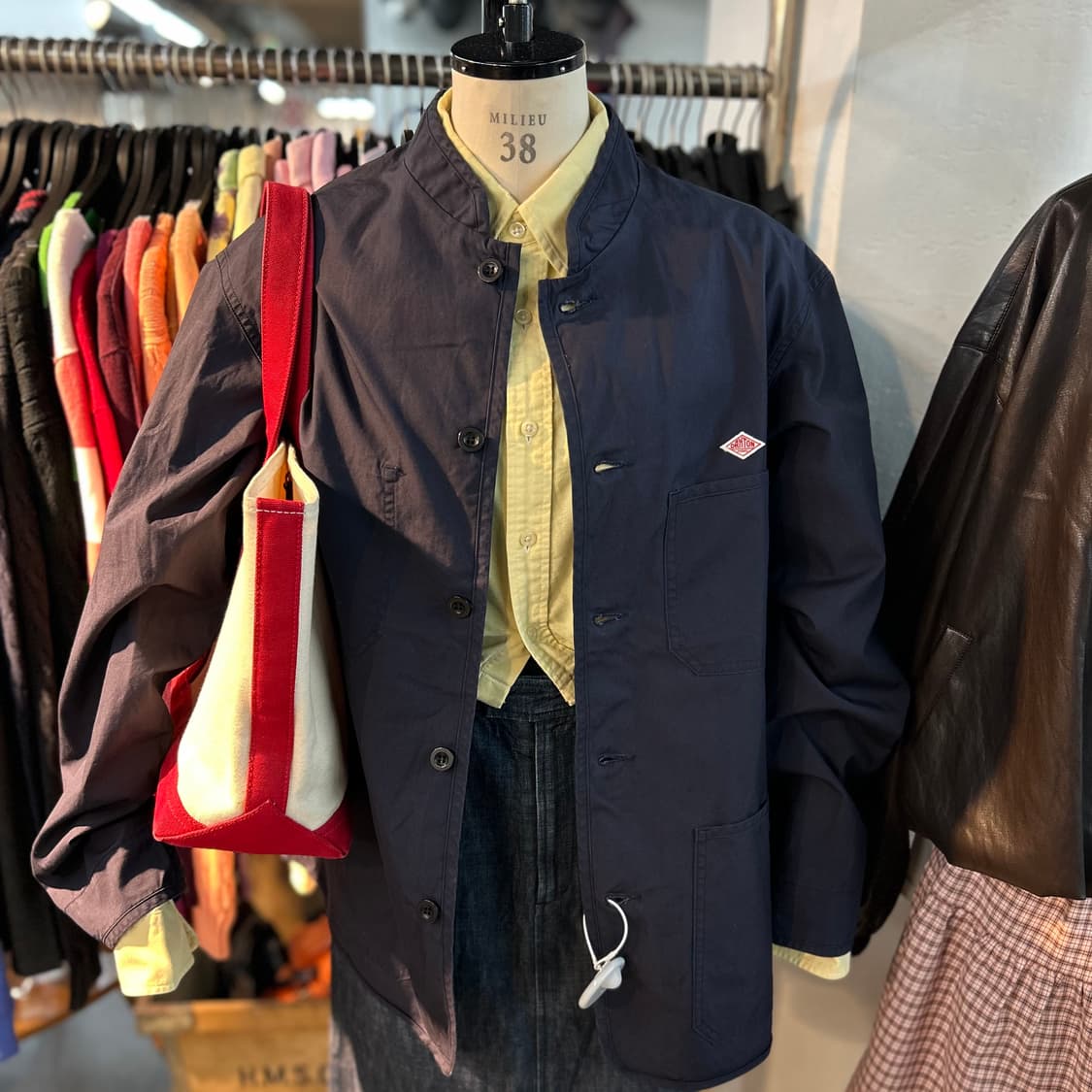 DANTON Navy Cotton Jacket 상품이미지2