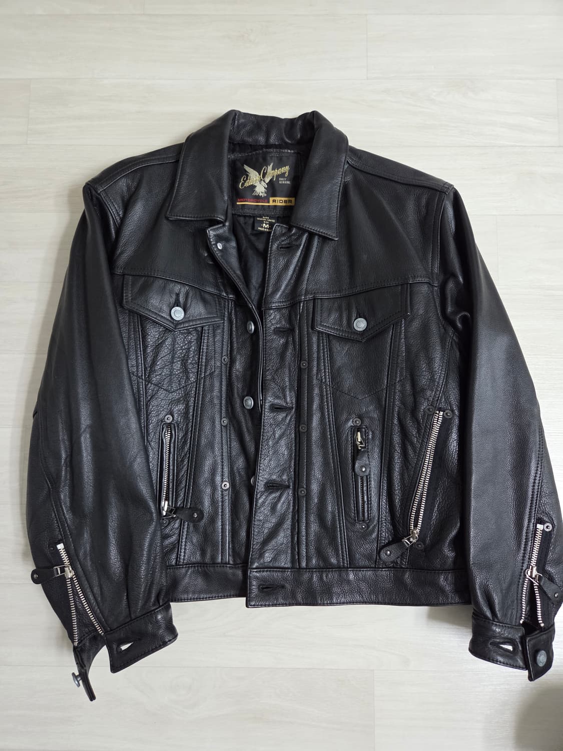 에드윈 라이더 트러커 가죽자켓 상품이미지1