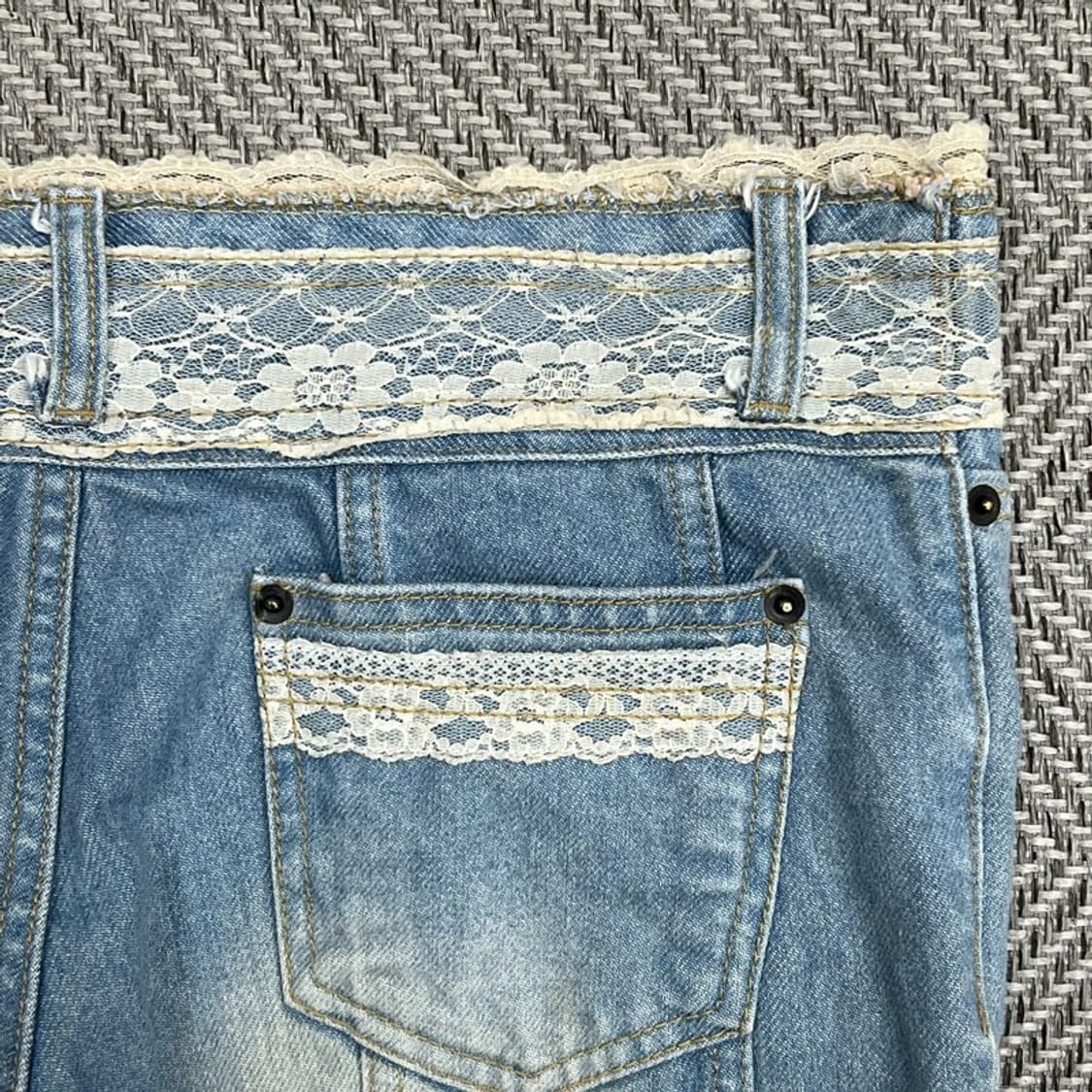 카멜리아 레이스 로우라이즈 데님팬츠 v0969  상품이미지5