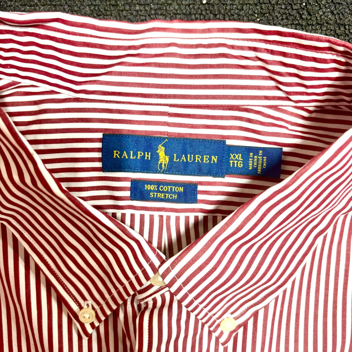 폴로 레드 스트라이프 신형 셔츠 XXL 상품이미지5