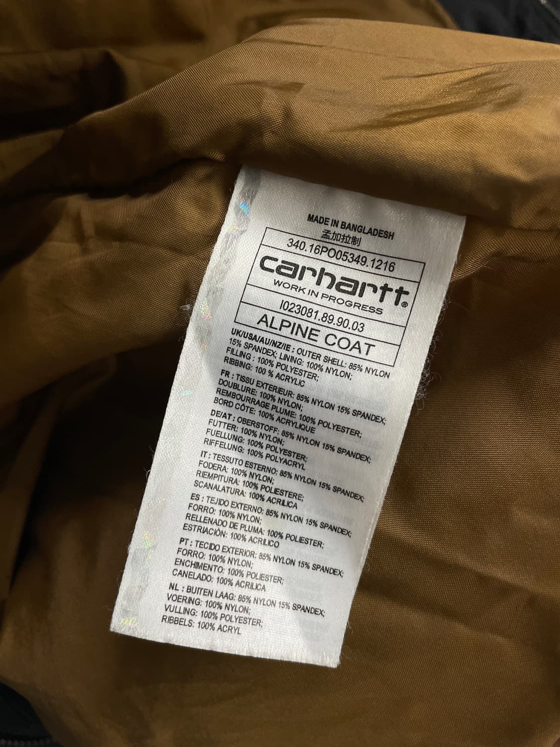 칼하트 패딩(블랙) 상품이미지8