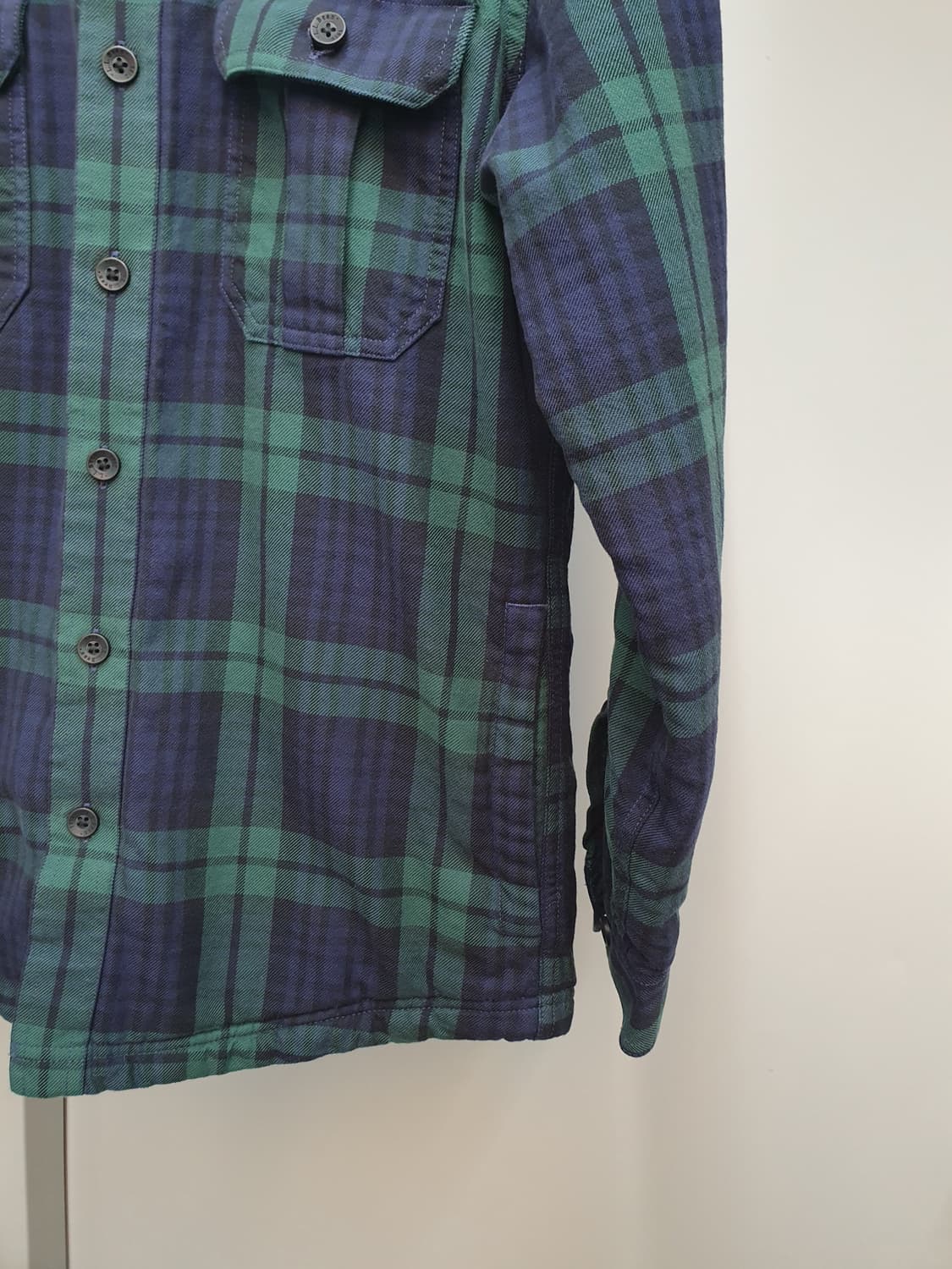 L.L.BEAN 엘엘빈 누빔 체크 셔츠 S 상품이미지3