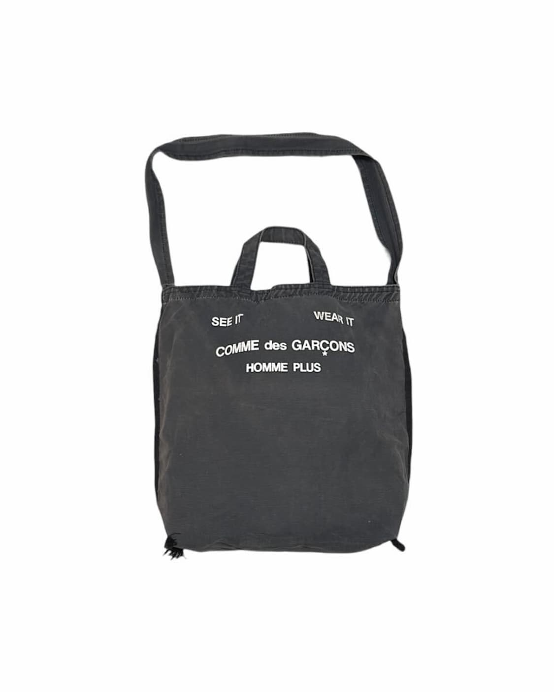꼼데가르송 옴므 플러스 90s 아카이브 캔버스 숄더백 상품이미지1