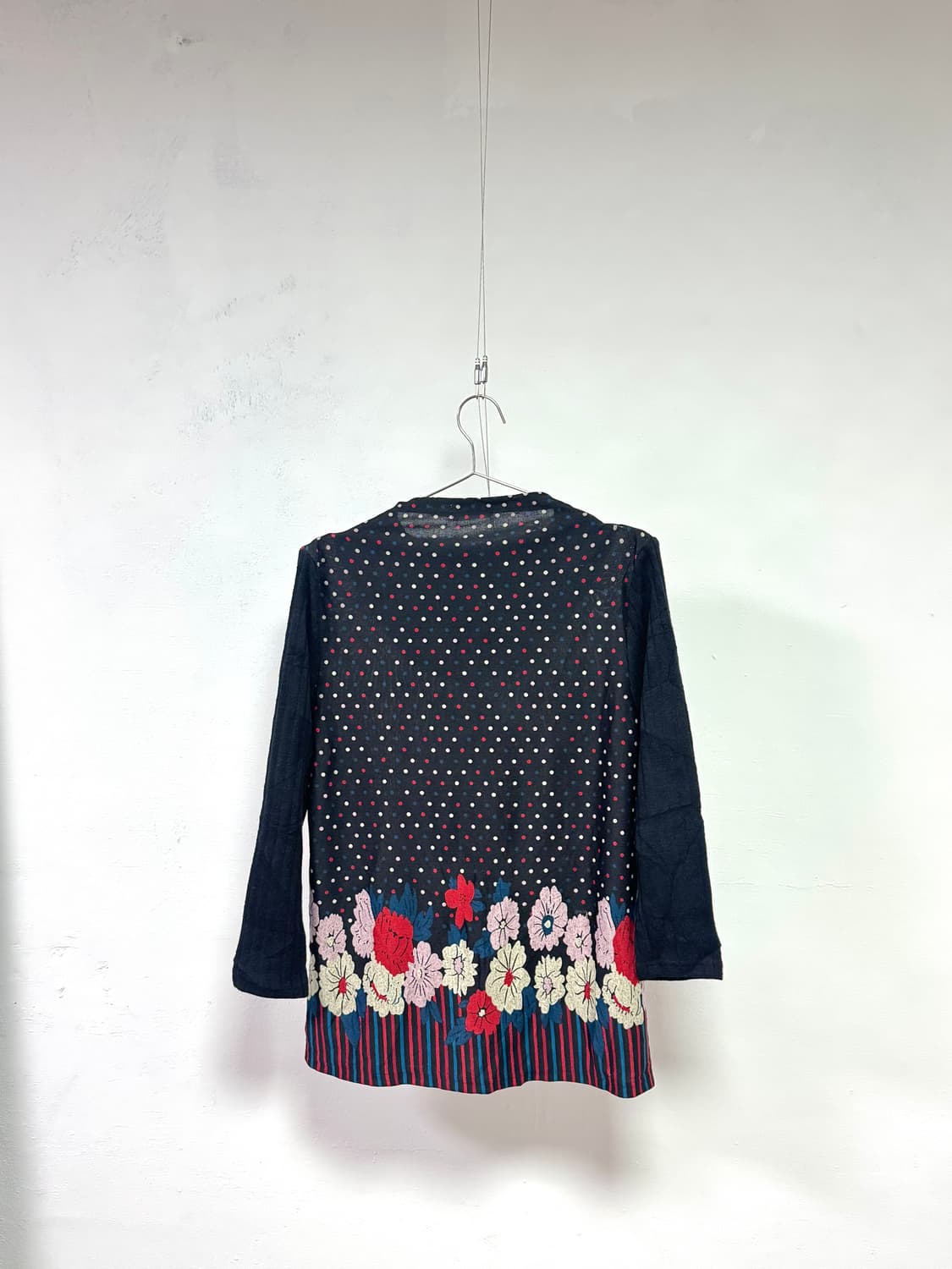 플로럴 도트 레이어드 블라우스 상품이미지2