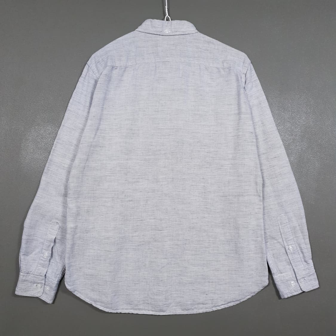95) 라코스테 신형 크록 가로 스트라이프 코튼 린넨 셔츠 버트다운 남방 상품이미지8