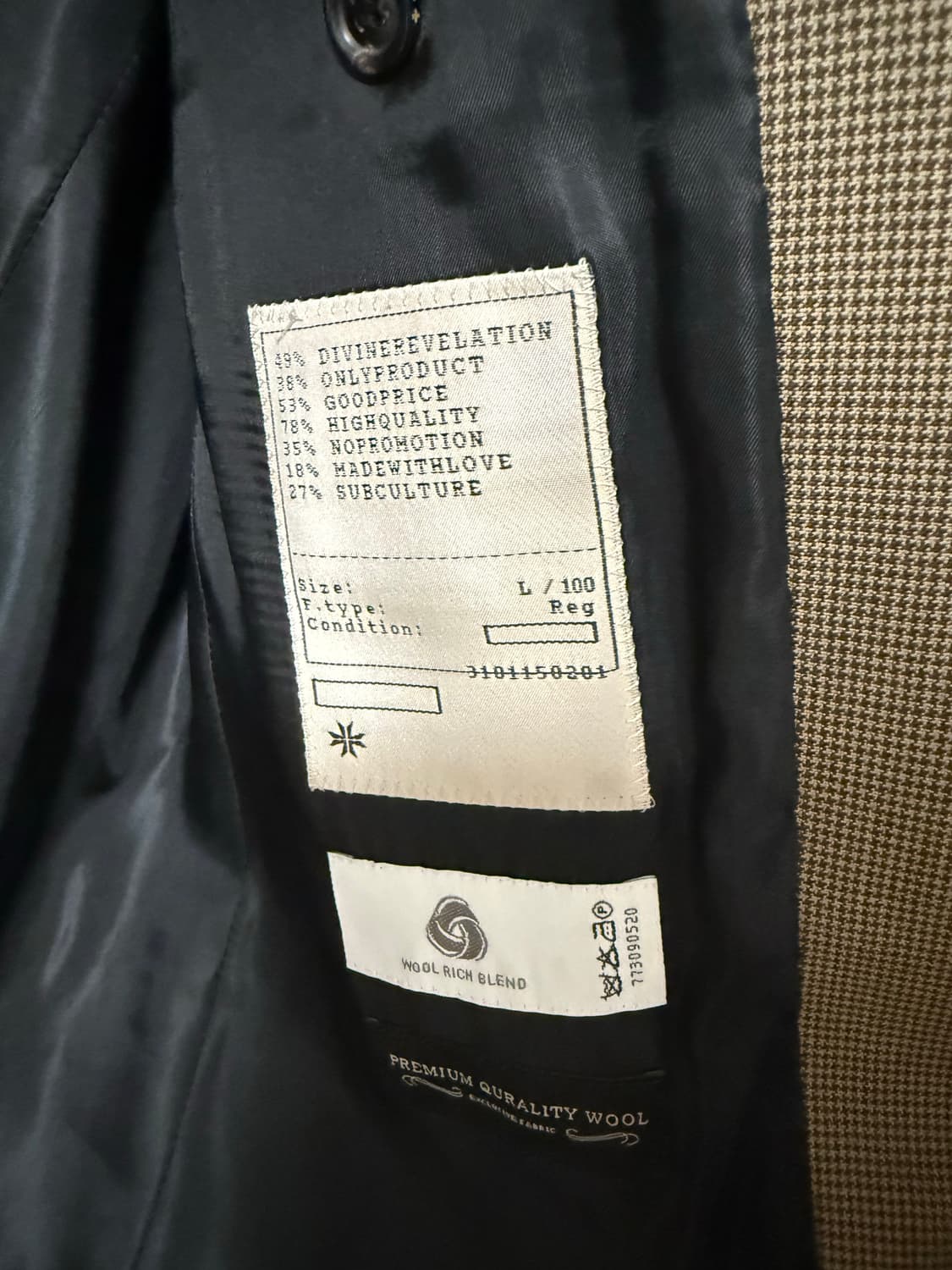 토니웩 하운드투스 체크 블레이저 L 상품이미지3