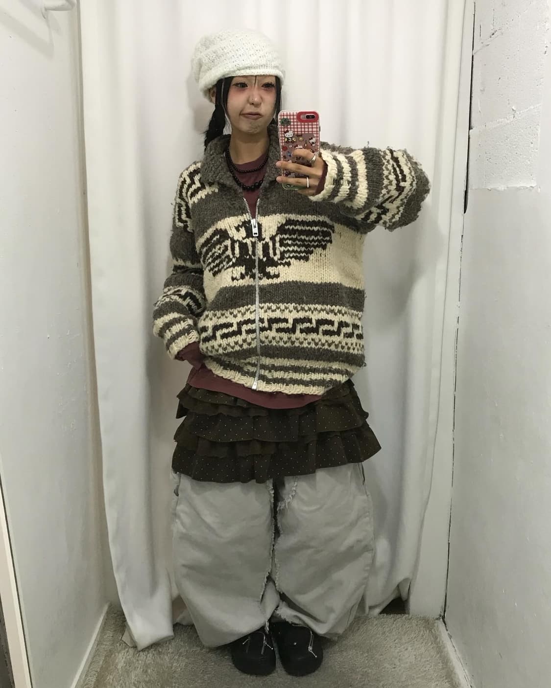 Vintage Cowichan Knit Zip-Up 상품이미지4
