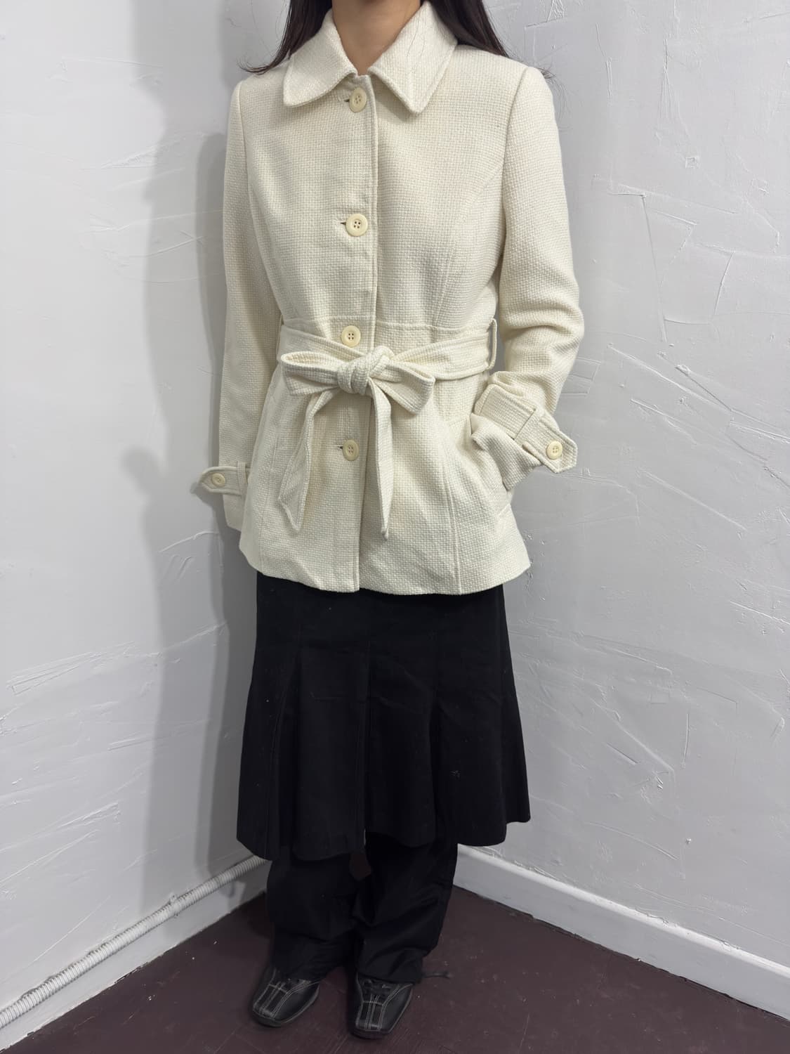 emilyan white belt coat 상품이미지4