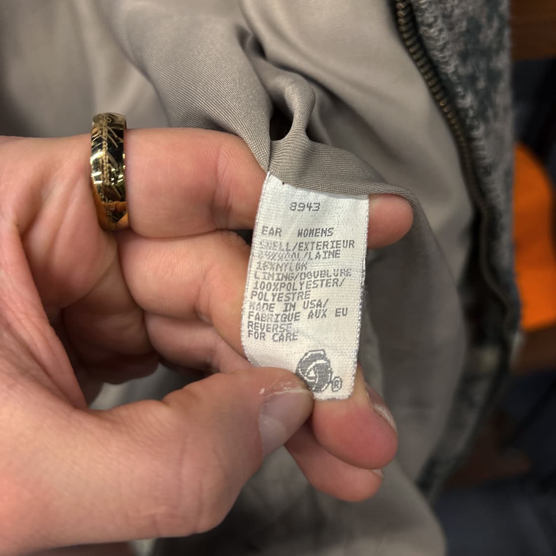 울리치 브랜치 플라잉 구스 패턴 울 블랭킷 후드 니트집업 N366 상품이미지8