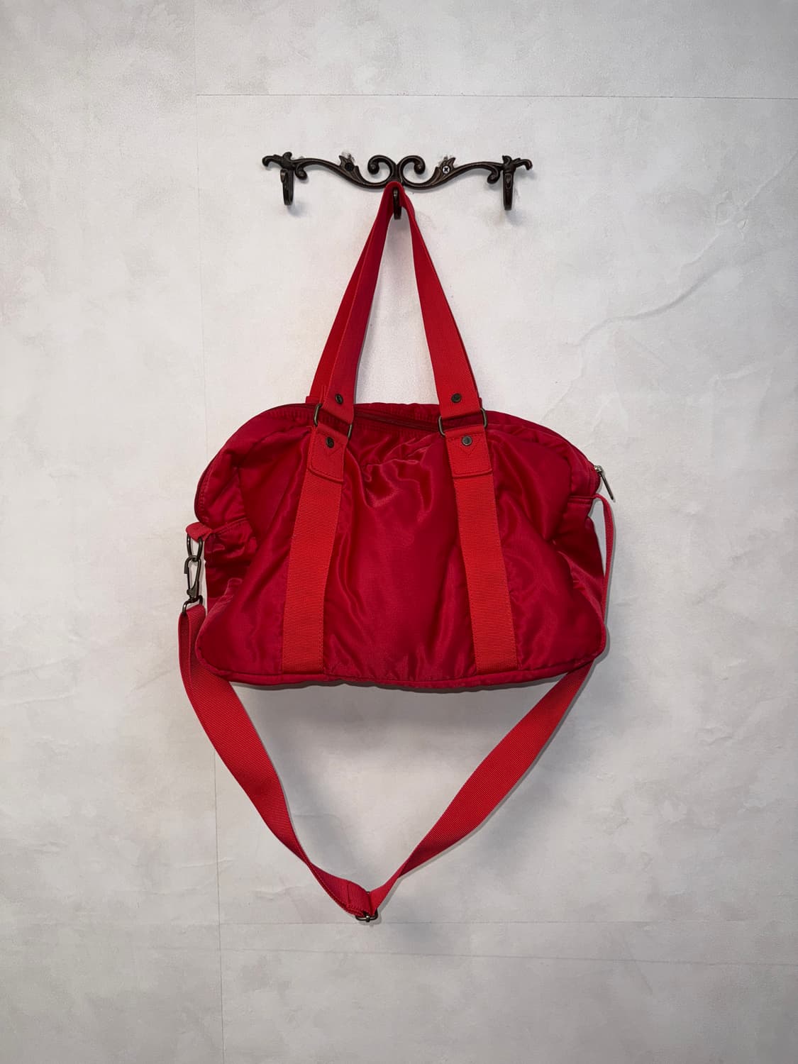 Adidas red firebird logo two ways bag 상품이미지5