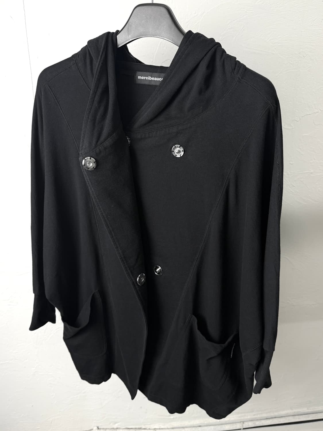 메르시보꾸 돌먼 후드 가디건 상품이미지4