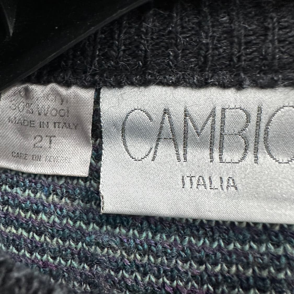 110 루즈핏 남자 울 패턴 니트 상품이미지3