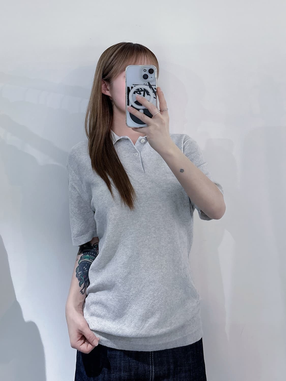 아베크롬비 캐시미어 혼방 니트 반팔 상품이미지2