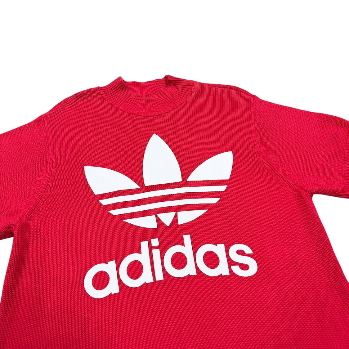 아디다스 빅 트레포일 목폴라 반팔니트 레드 XL 105 상품이미지2