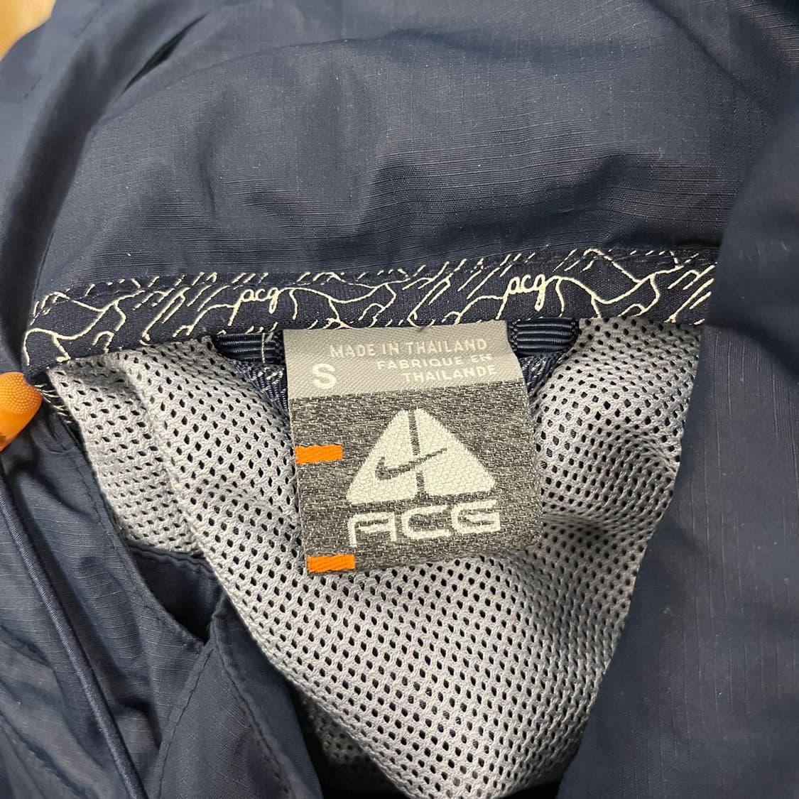 [정품/S,95] 나이키 ACG 후드 바람막이 레드네이비 b14 상품이미지6