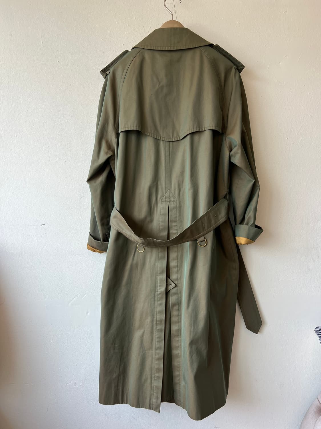버버리런던 카키 개버딘더블코트 트렌치코트 상품이미지4