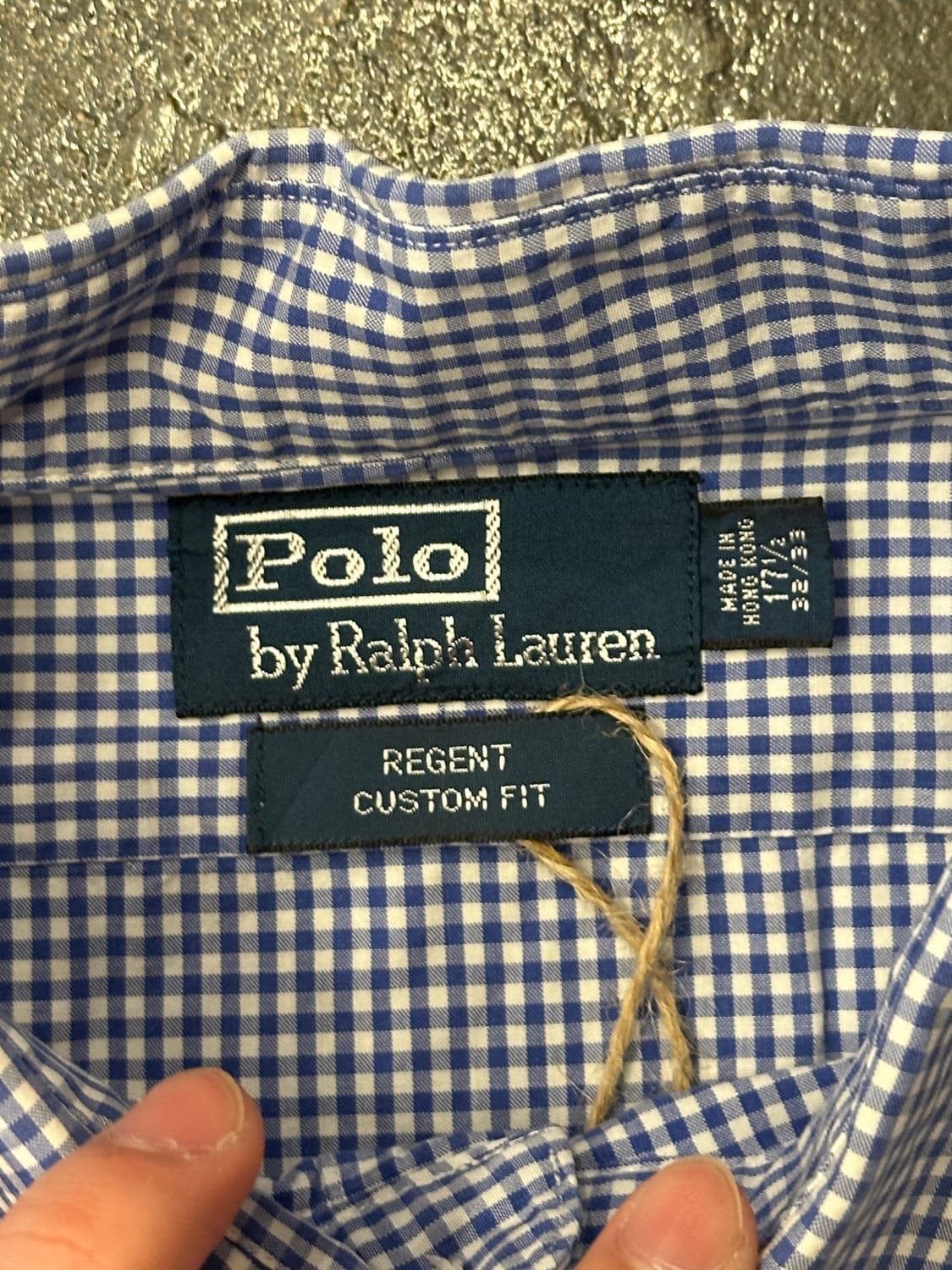 폴로 랄프로렌 깅엄체크 셔츠 L 상품이미지4