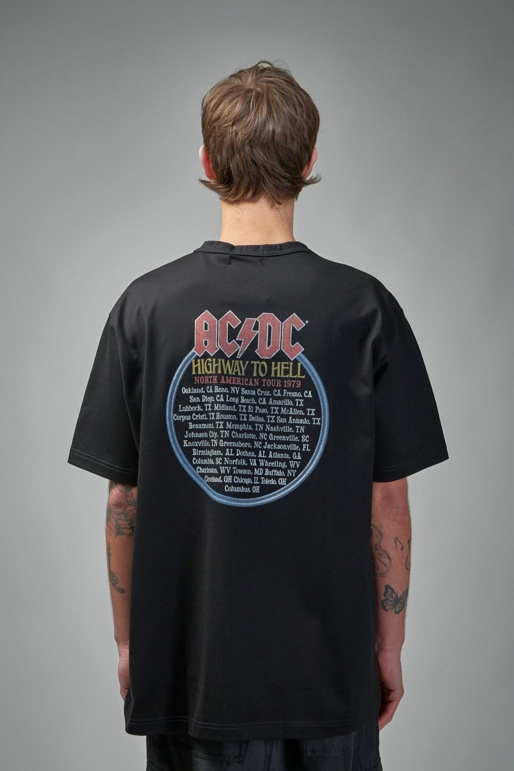 25SS 준야 와타나베 꼼데 가르송 ACDC 빈티지 락밴드 티셔츠 M 상품이미지4