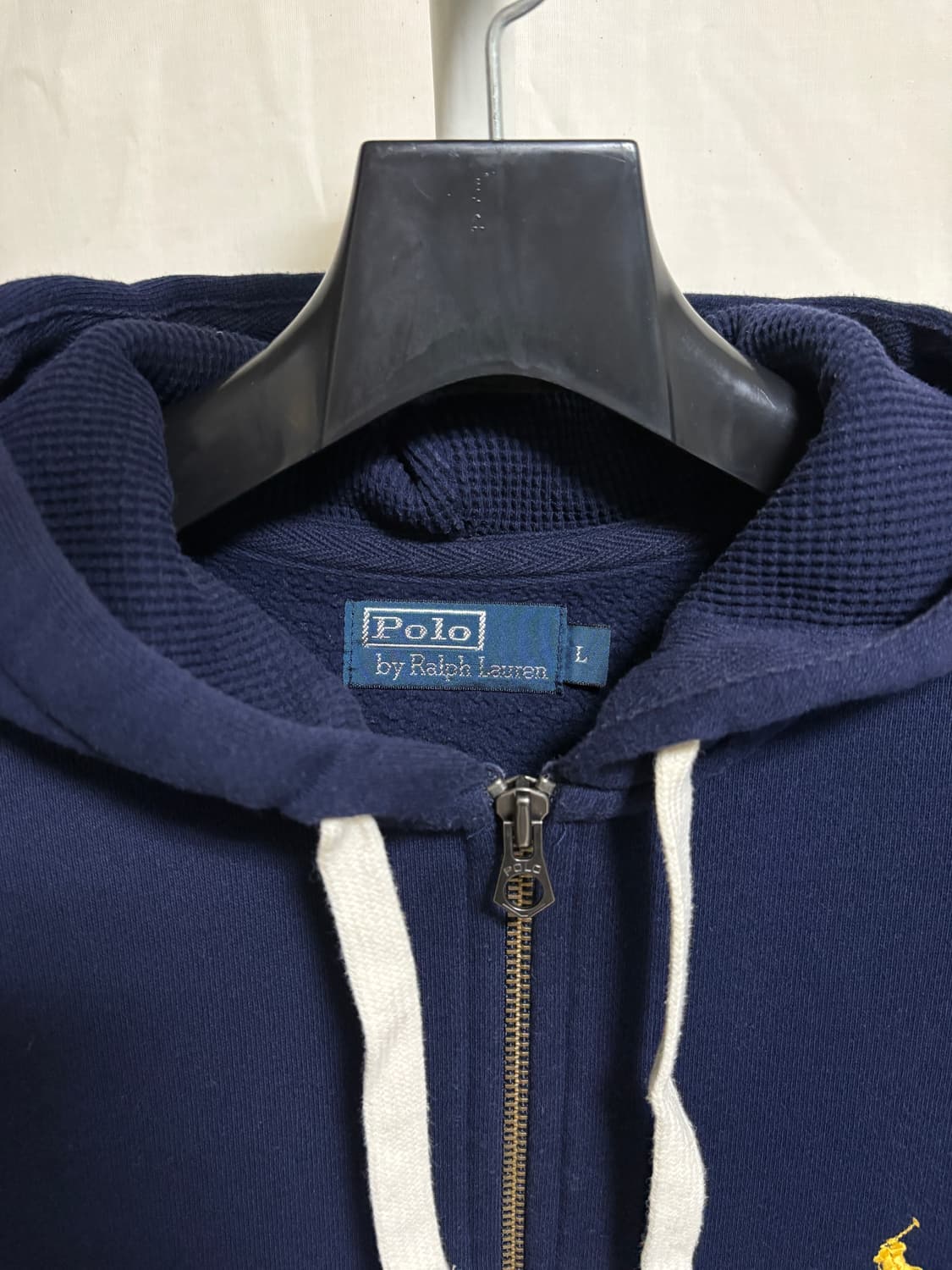 폴로 랄프로렌 코튼 기모 후드집업 / 네이비, L 상품이미지4