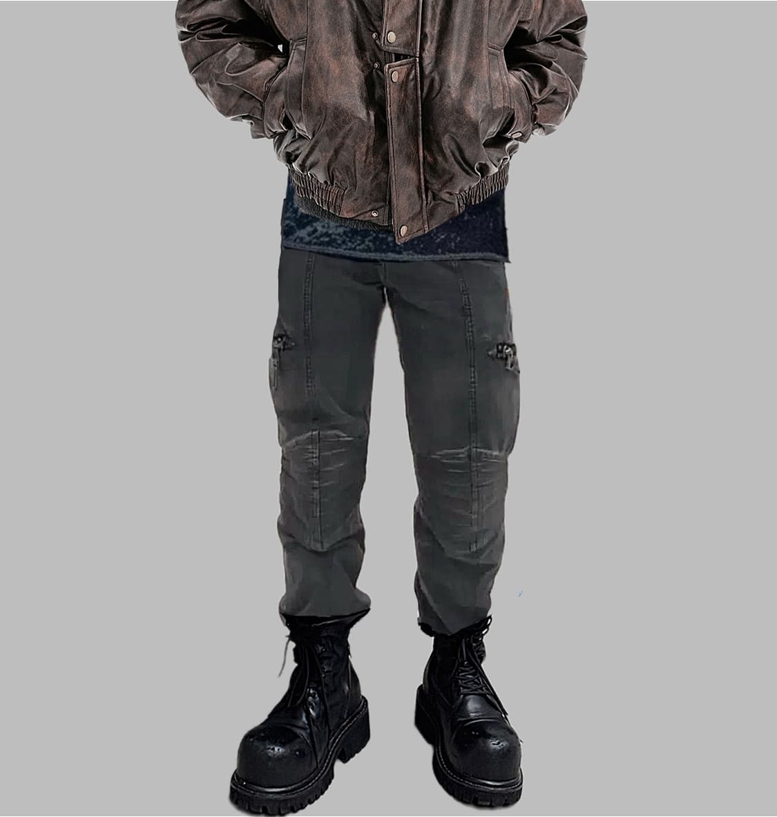 일본 마리떼프랑소아저버 15ss 무릎패널 바이커팬츠 상품이미지1