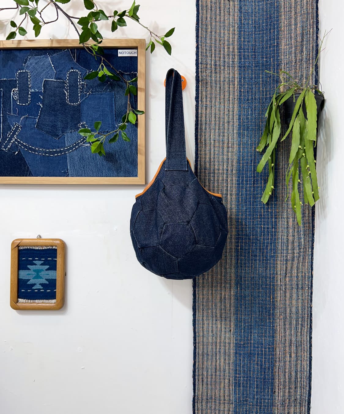 ANVAI  Patchwork Denim Ball Bag 상품이미지2