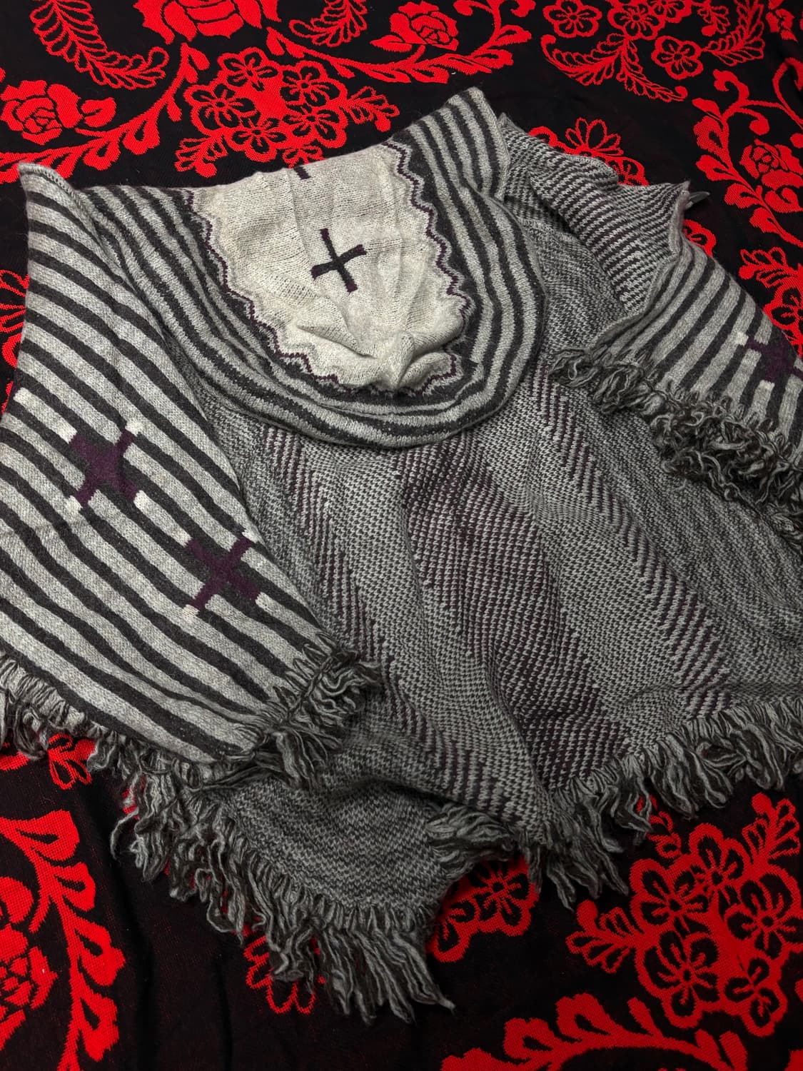 uk vtg ..Gothic.. "Cross" cape 상품이미지3