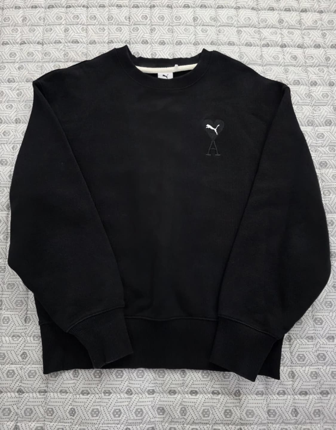 아미 푸마 콜라보 맨투맨 블랙 M 상품이미지1