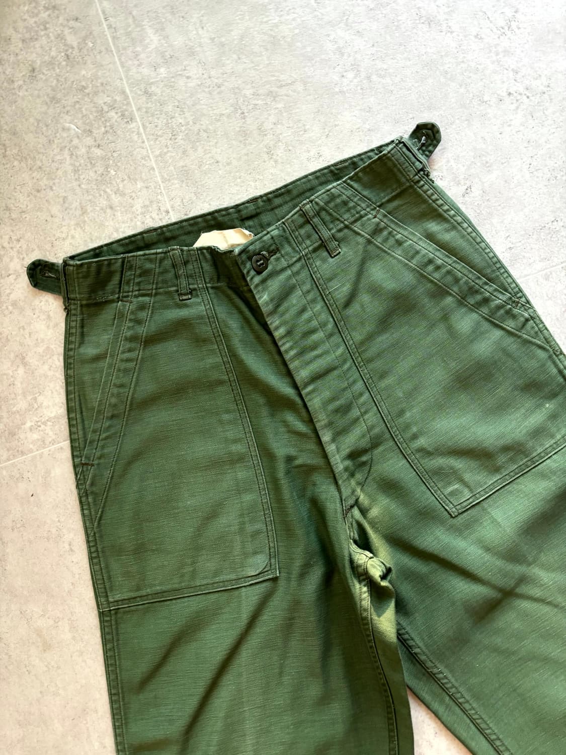 60's 미군 OG 107 퍼티그 팬츠 29~30" 전기형 상품이미지3