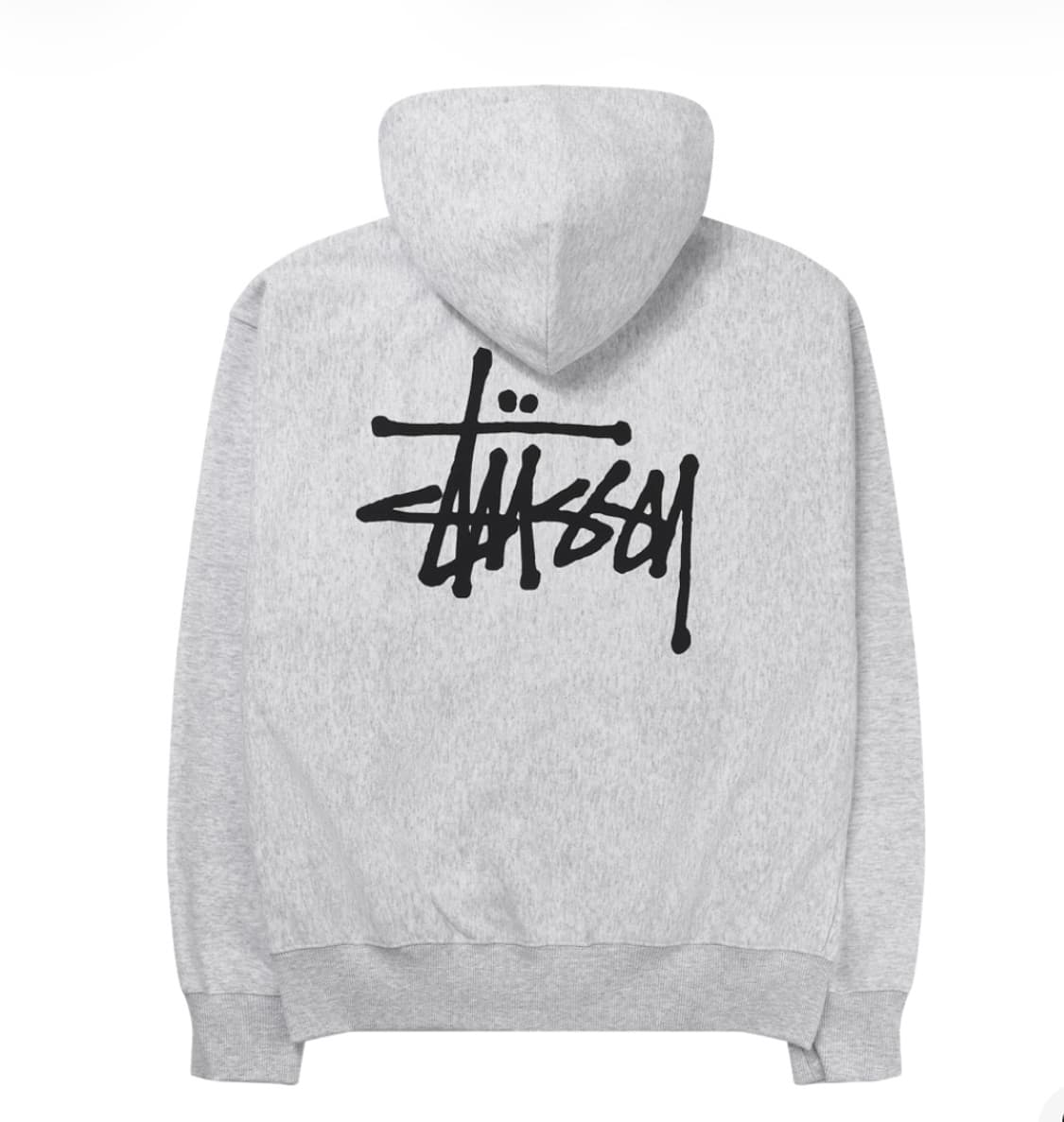 스투시 베이직 스투시 후드 집업 애쉬 헤더 2023 상품이미지5