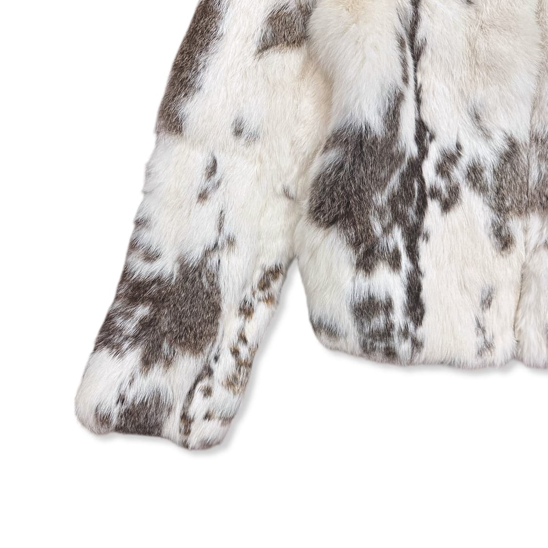  Speckled pattern Rabbit Fur Jacke 상품이미지3