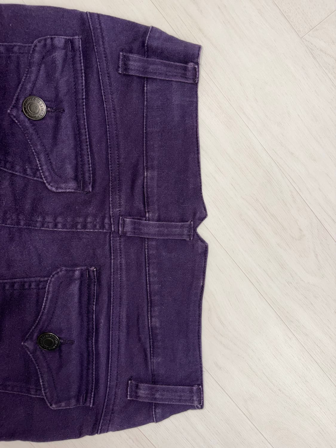 일본 빈티지 퍼플 미니스커트 상품이미지5