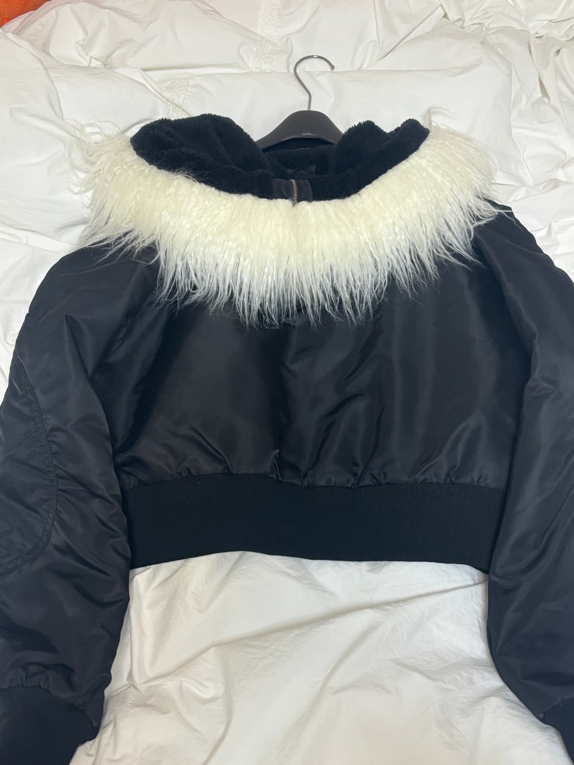 openyy fox fur zipper hood ma-1 (2) 상품이미지4