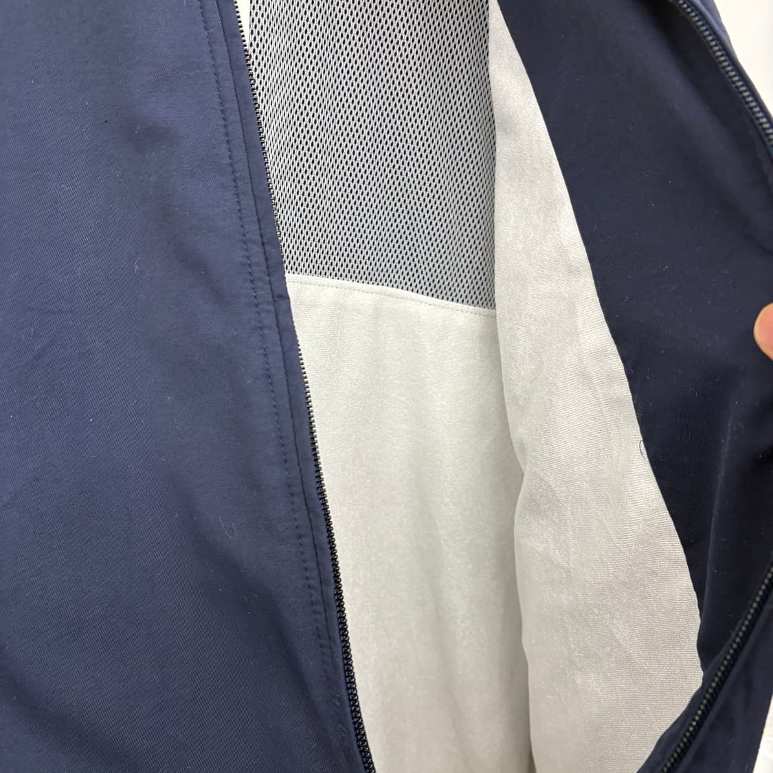 나이키 빈티지 네이비/화이트 바람막이 자켓 남/M 상품이미지7