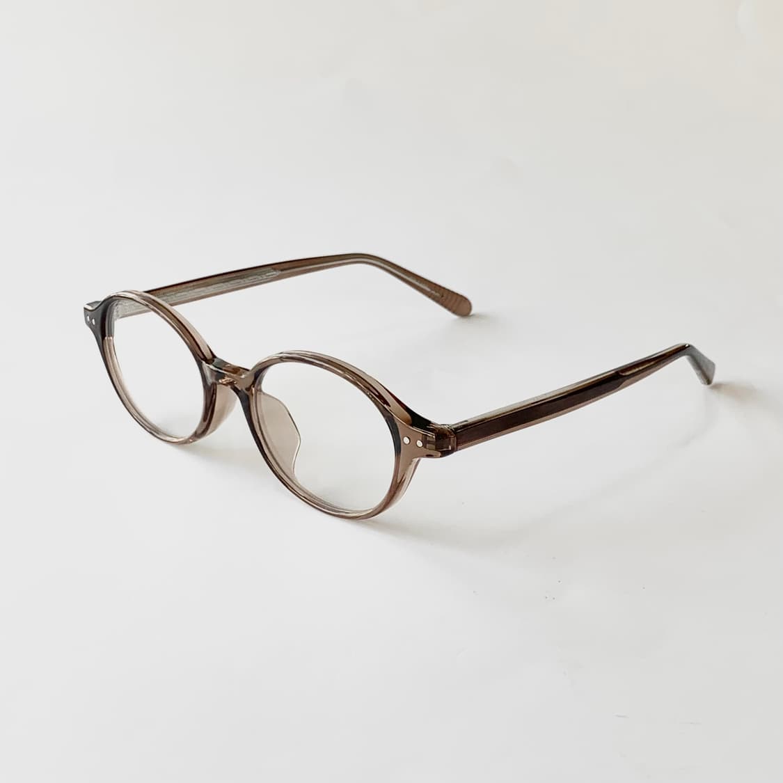 861 클리어브라운 빅사이즈 라운드 뿔테 블랙 남녀공용 픽키안경 상품이미지3