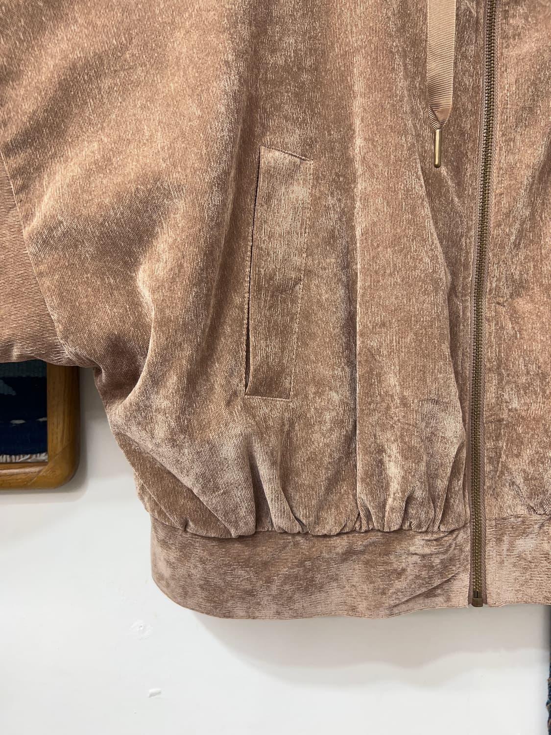 👧🏻W CLOSET   Suede Hood Zip-Up 상품이미지7